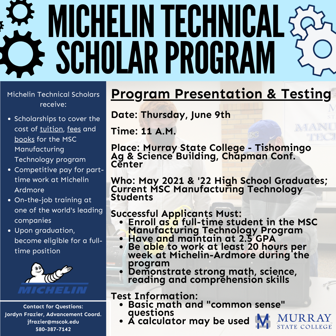 Michelin Technical Scholar Program