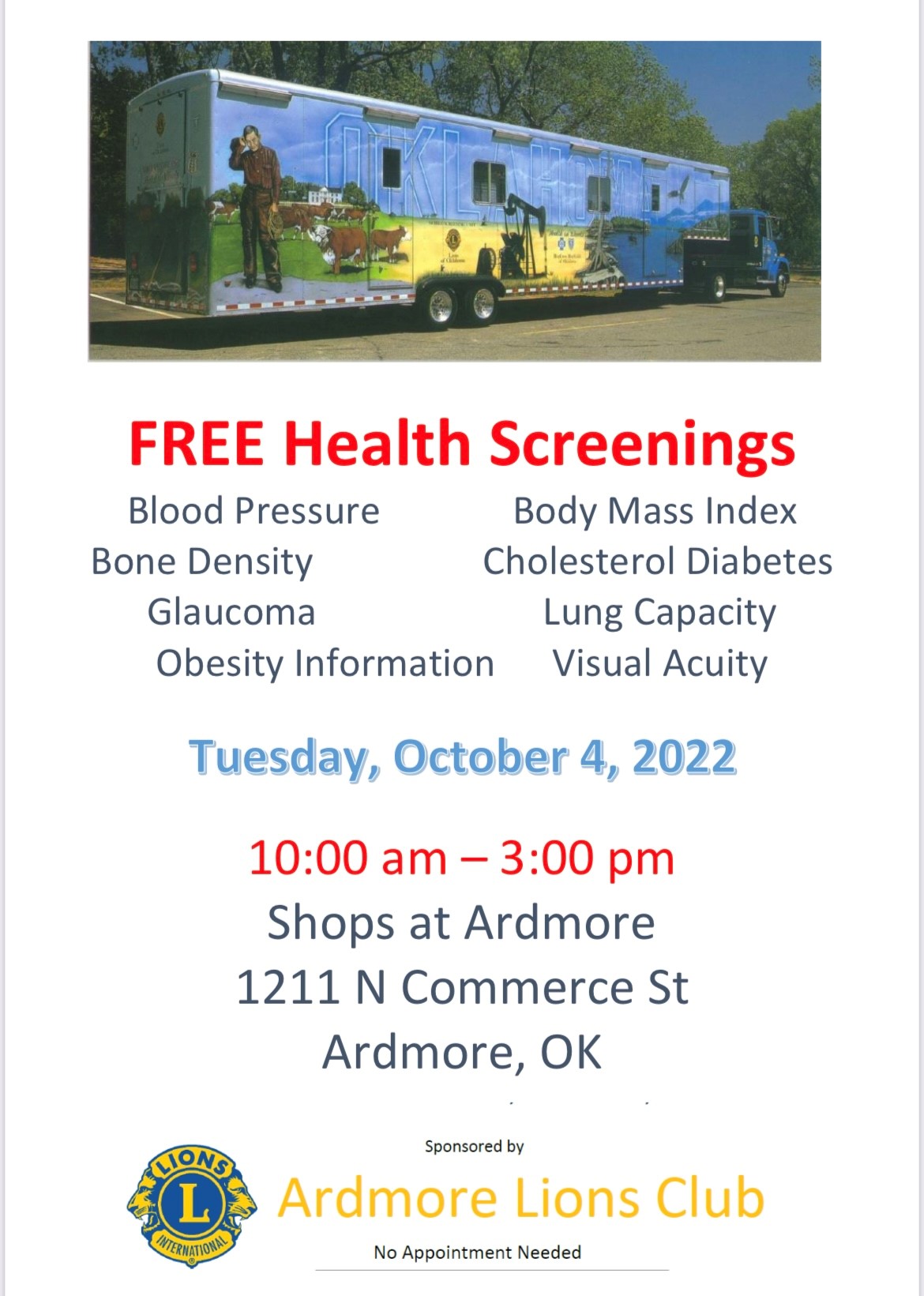 Free Health Screenings